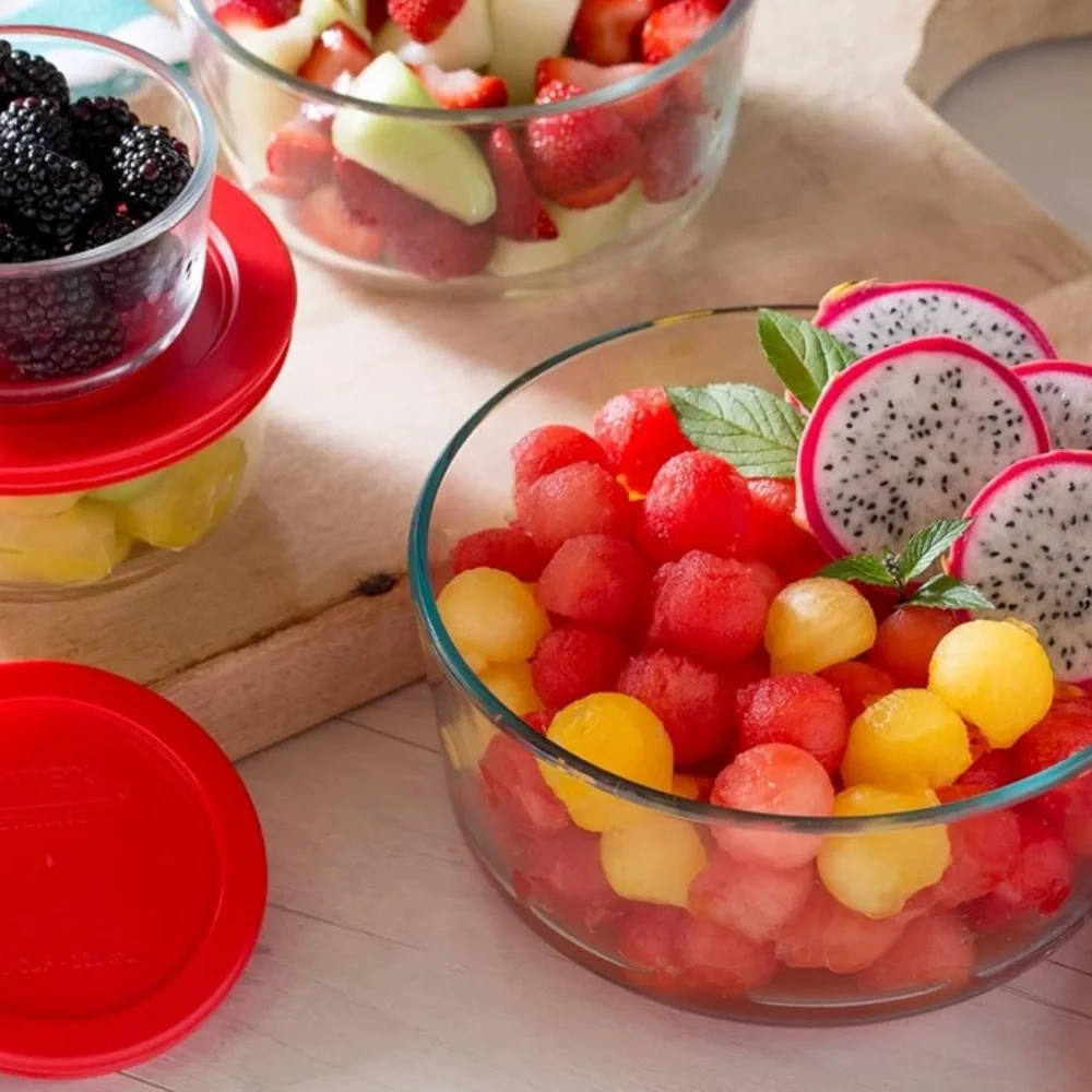 Replacement Lids for Pyrex 1-Cup Glass Food Storage Container Bowls, 4-Inch Lids - Picture 6 of 9